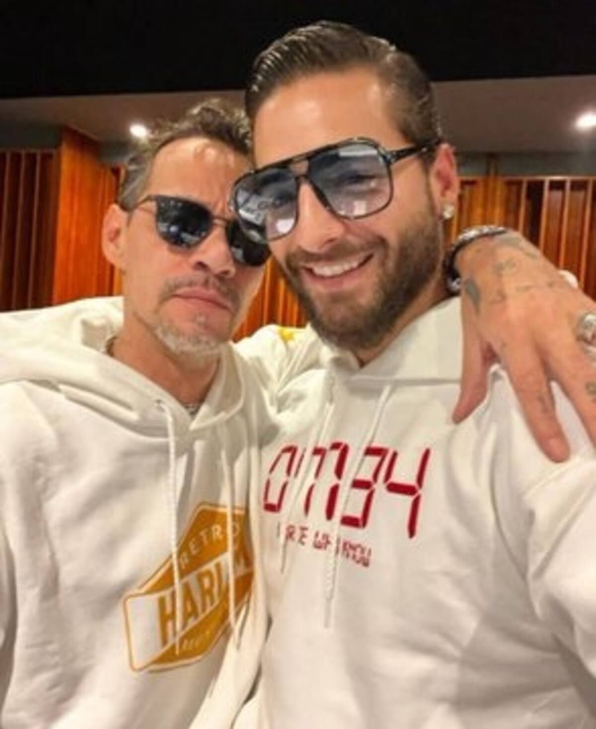 Marc Anthony acompañó a Maluma en su cumpleaños - Créditos: Twitter