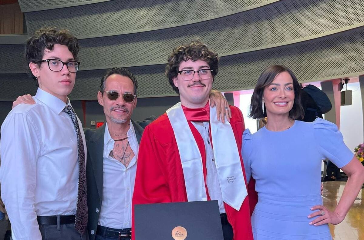 Marc Anthony presume la buena relación con sus hijos adolescentes y pasan divertido momento