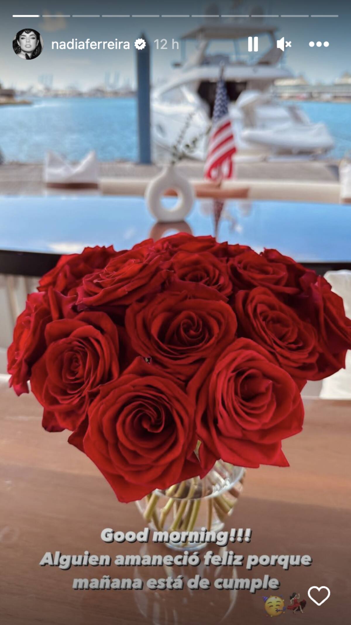Marc Anthony entrega particular regalo a Nadia Ferreira en la previa de su cumpleaños - Créditos: Instagram