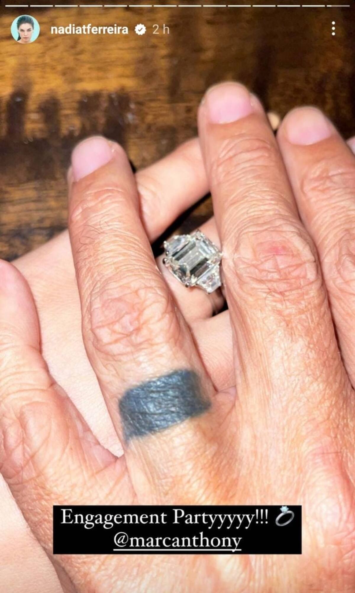 Marc Anthony y Nadia Ferreira se van a casar - Créditos: Instagram