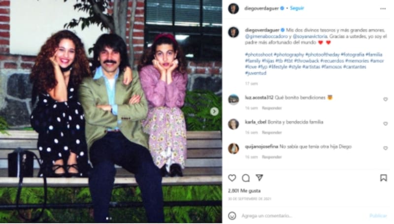 María Gimena, la otra hija de Diego Verdaguer, fruto de su primer matrimonio - Créditos: Instagram