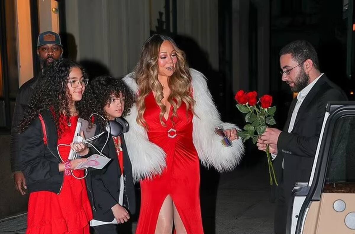 Mariah Carey combinó el atuendo con sus mellizos, pero terminó opacada