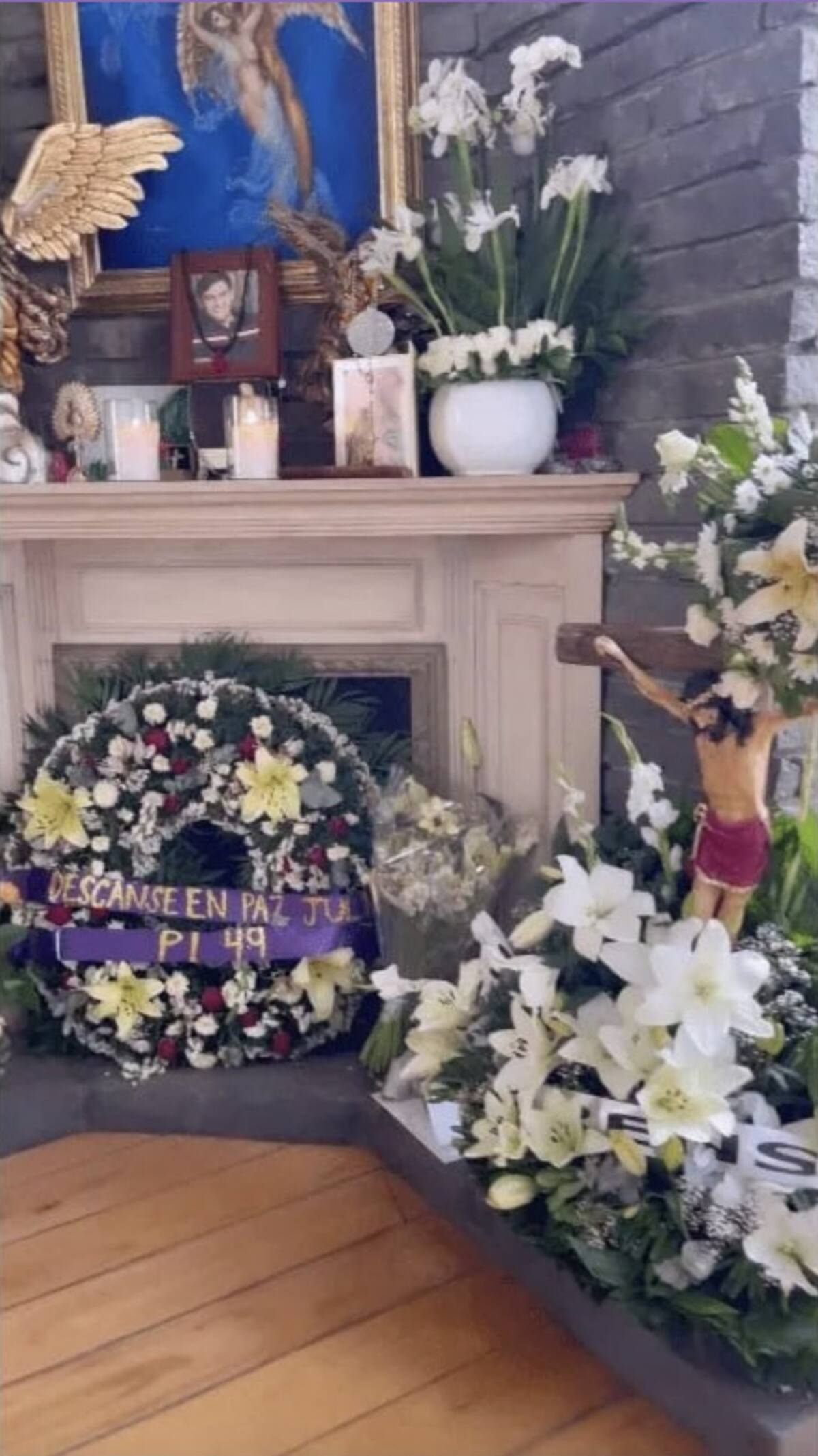 Maribel Guardia mostró el altar donde están los restos de Julián Figueroa - Créditos: Instagram