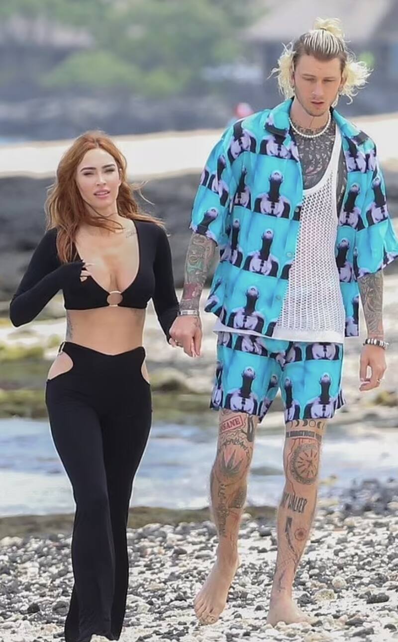 Megan Fox y Machine Gun Kelly se reconcilian durante romántico viaje a Hawái - Créditos: Daily Mail