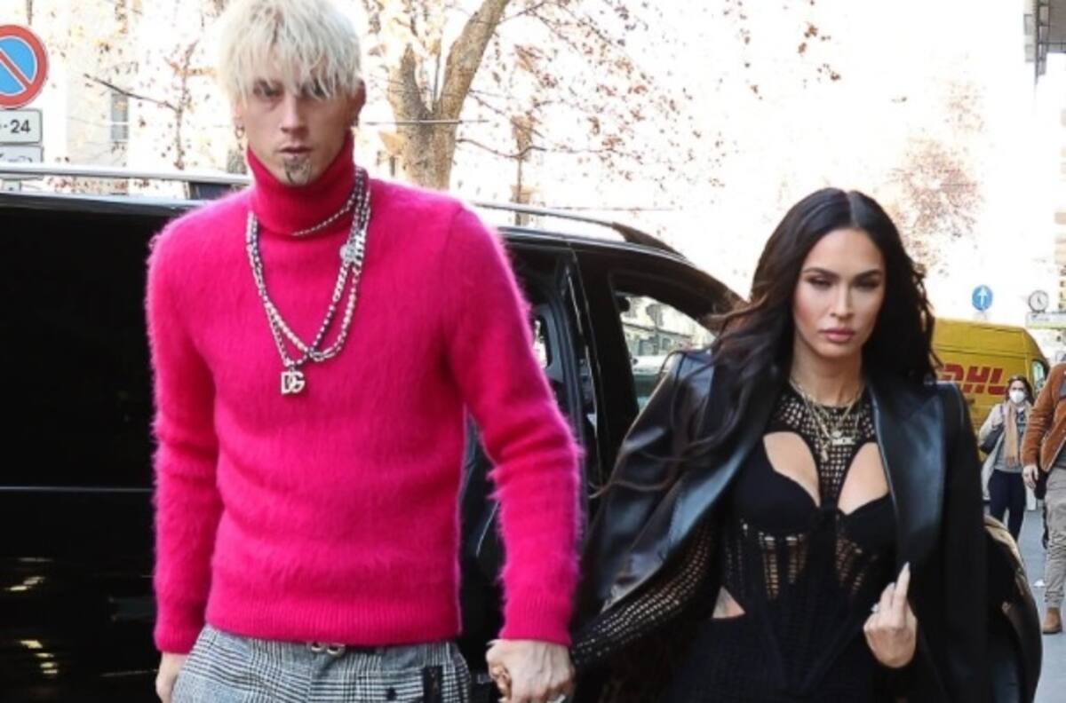 Megan Fox deslumbra en la alfombra roja con su prometido