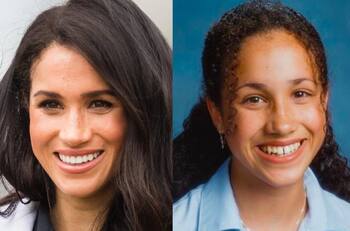Filtran fotos de Meghan Markle alejada del protocolo, luciendo el pelo rizado y sin maquillaje