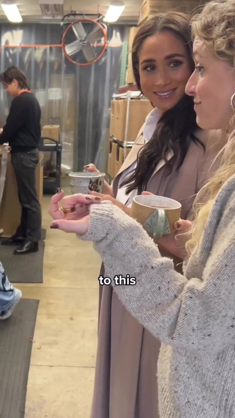 Meghan reapareció en redes promocionando café latte orgánico. - Créditos: Instagram