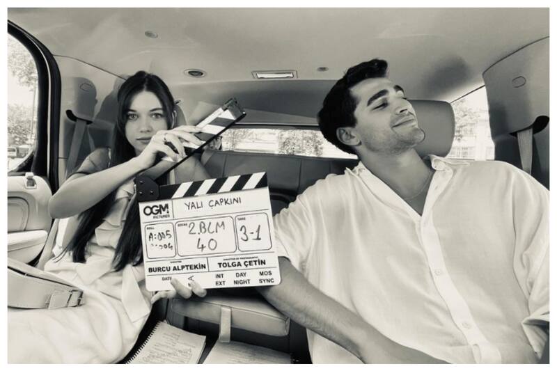 La pareja dramática en una de las tanta sesiones fotográficas de la serie. Mert Ramazan y Afra Saraçoğlu mostraron siempre que se llevaban muy bien.