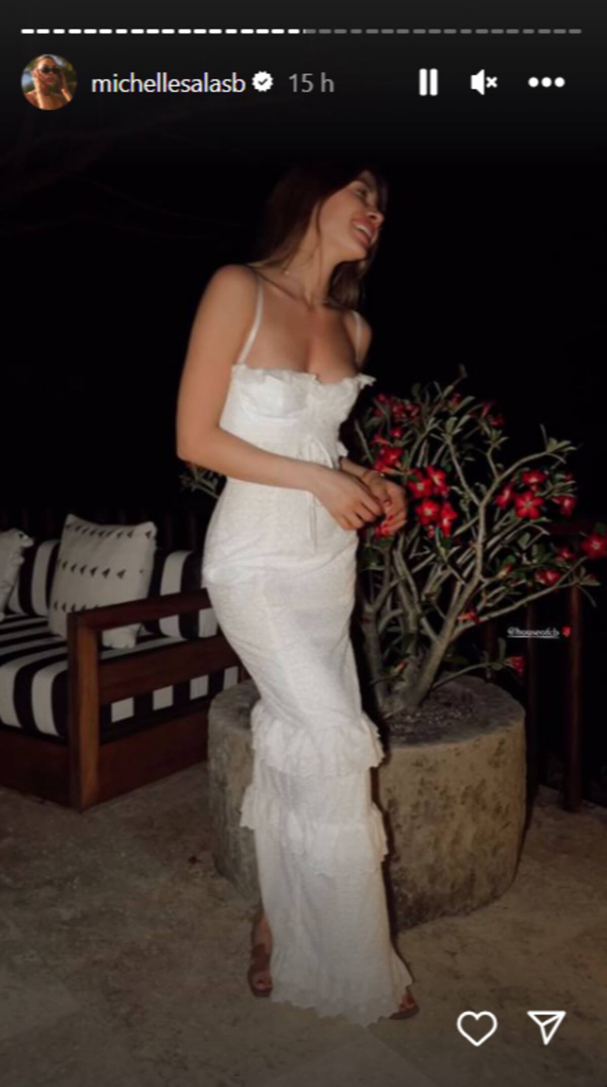 Michelle Salas celebró su 34 cumpleaños en un hotel estupendo, junto a sus amigos y cercanos.