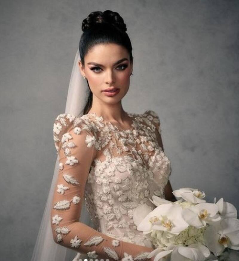 Nadia Ferreira libera las fotografías favoritas de su boda con Marc Anthony La espectacular modelo posando para el día más importante de su vida - Créditos: Instagram