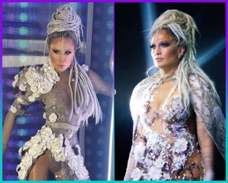 Ninel Conde es criticada por su imitación de JLO - Créditos: Especial