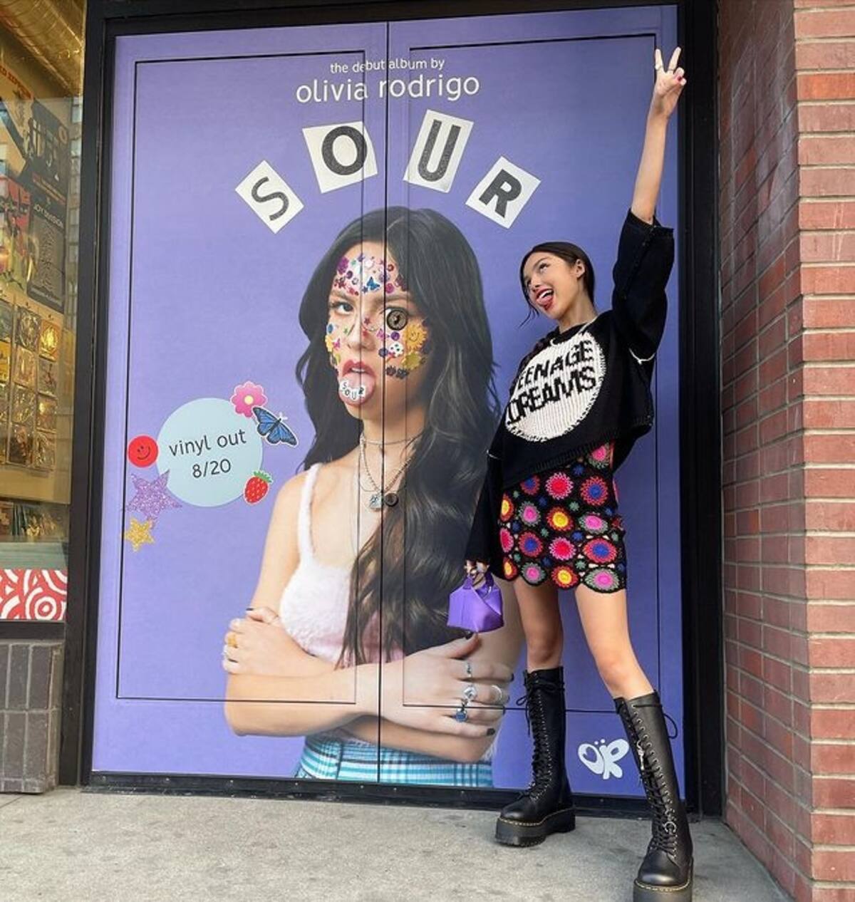 Olivia Rodrigo Publicación de Instagram junto a una publicidad de su álbum 'SOUR' - Créditos: Instagram @oliviarodrigo