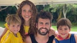 Piqué fue captado con sus hijos Milan y Sasha en su salida familiar en Miami
