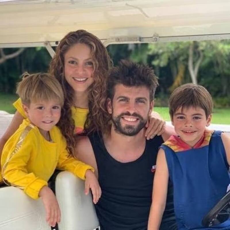 Piqué ya convivió con sus hijos Sasha y Milan en su primera visita a Miami y tras dejar España - Créditos: Instagram