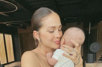 Greeicy enternece al mostrar el rostro de su bebé y las palabras que más pronuncia