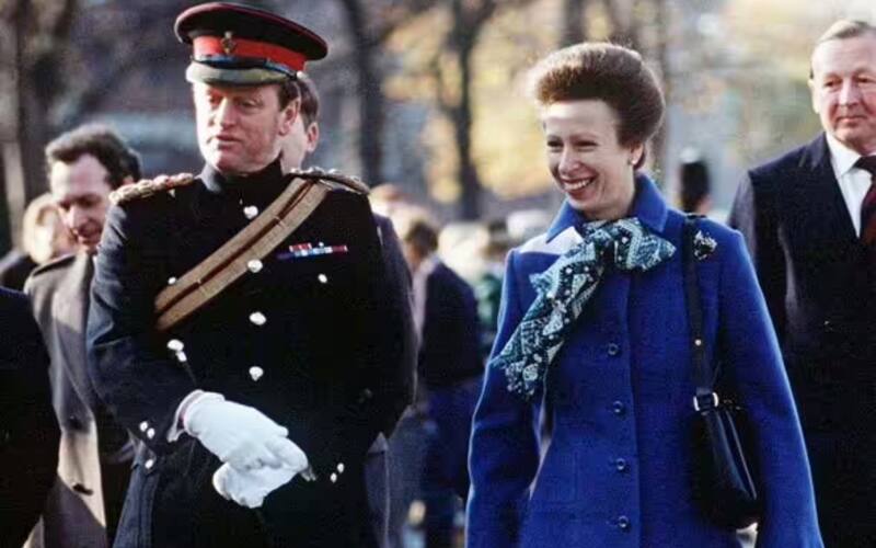 Andrew Parker Bowles junto a la Princesa Ana