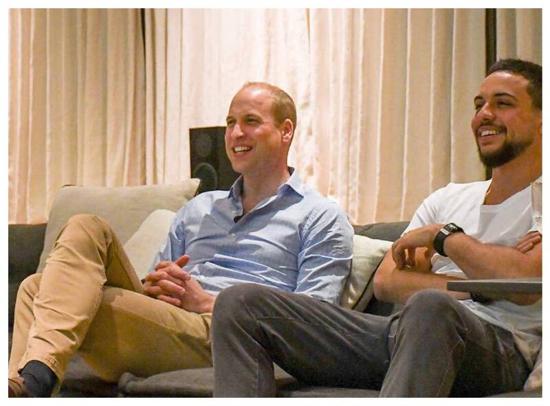El Príncipe William y el príncipe Hussein se deleitaron con un partido de fútbol de la Copa del Mundo en 2018.