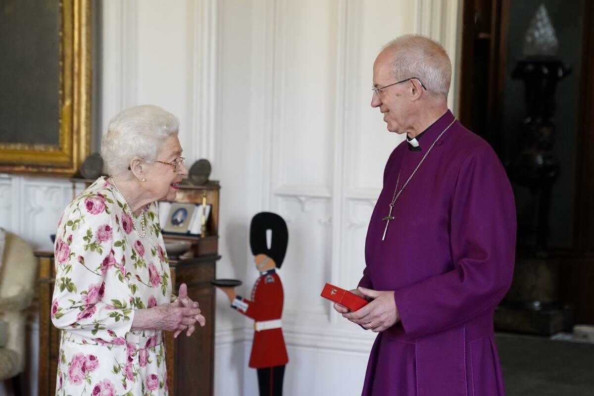 Reina Isabel II se reunió con el arzobispo en el marco del Jubileo de Platino - Créditos: Facebook The Royal Family