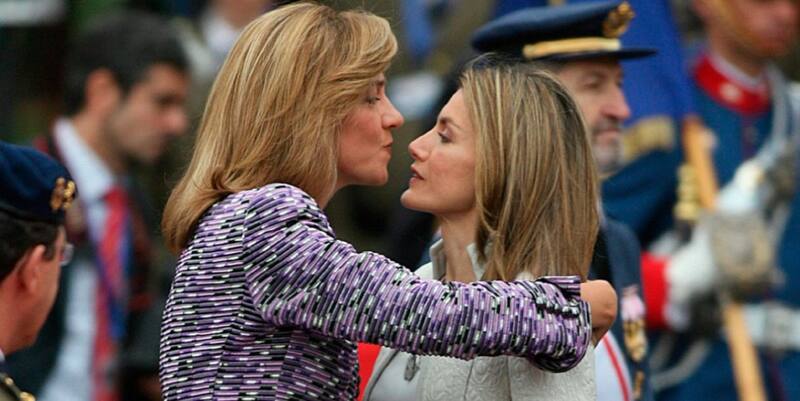 La Reina Letizia de España junto con su cuñada, la infanta Cristina.