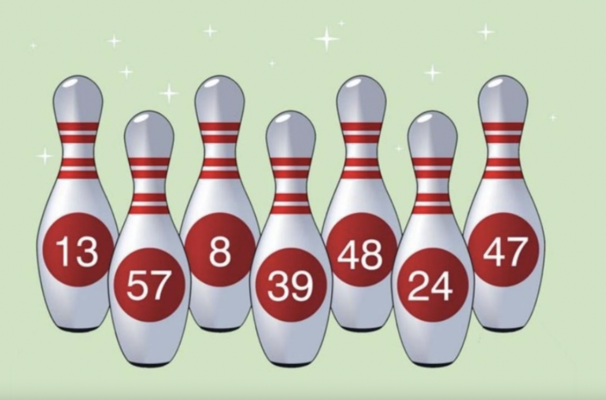 Reto visual: ¿Qué pinos tienes que derribar para sumar 100 puntos?