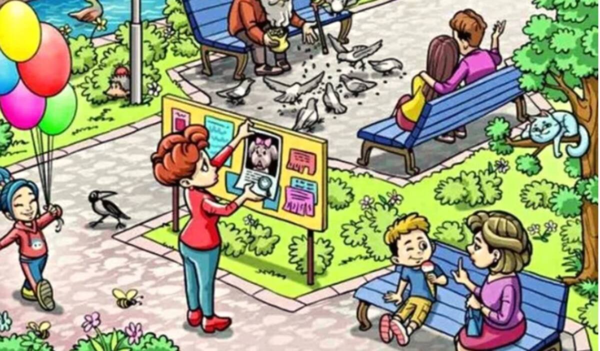 Reto visual: Encuentra a la perrita perdida - Créditos: Genial.guru