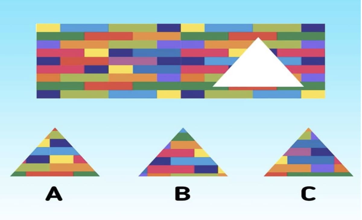 Reto visual: Encuentra el triángulo que encaja en la imagen - Créditos: Otium