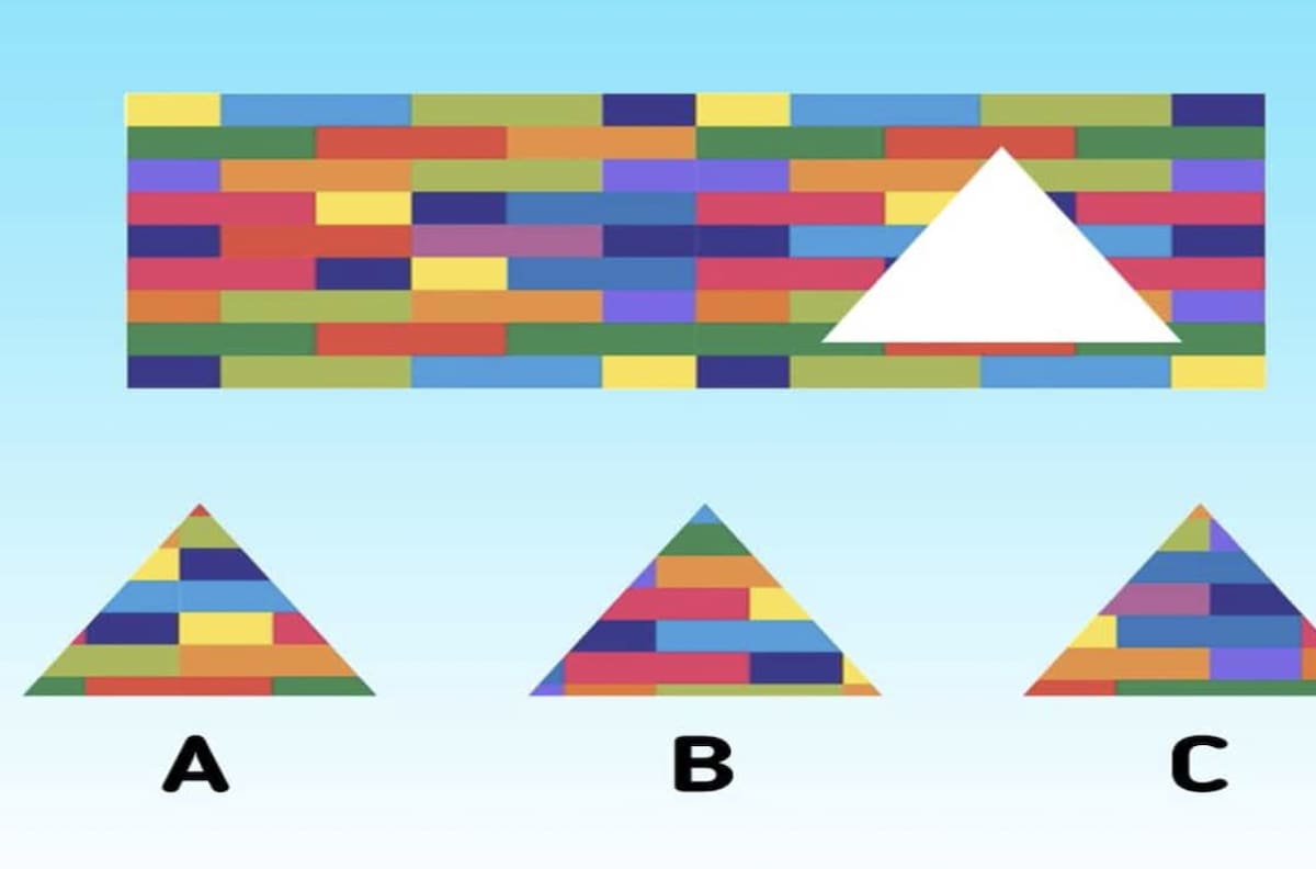 Reto visual: Usa tu lógica y encuentra el triángulo que hace falta