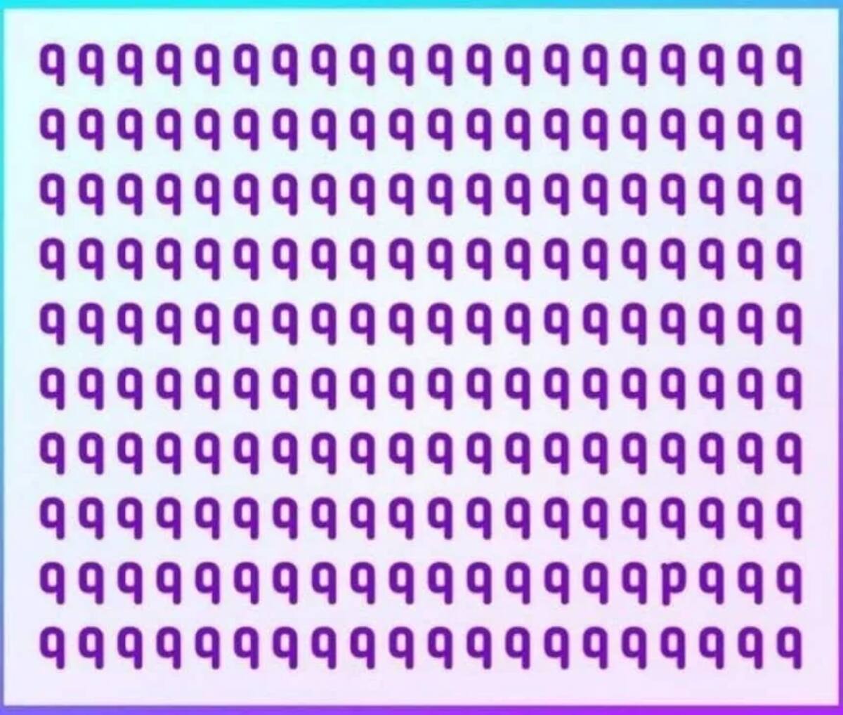 Reto Visual: Encuentra la letra “p” oculta entre las “q” en menos de 10 segundos - Créditos: Instagram