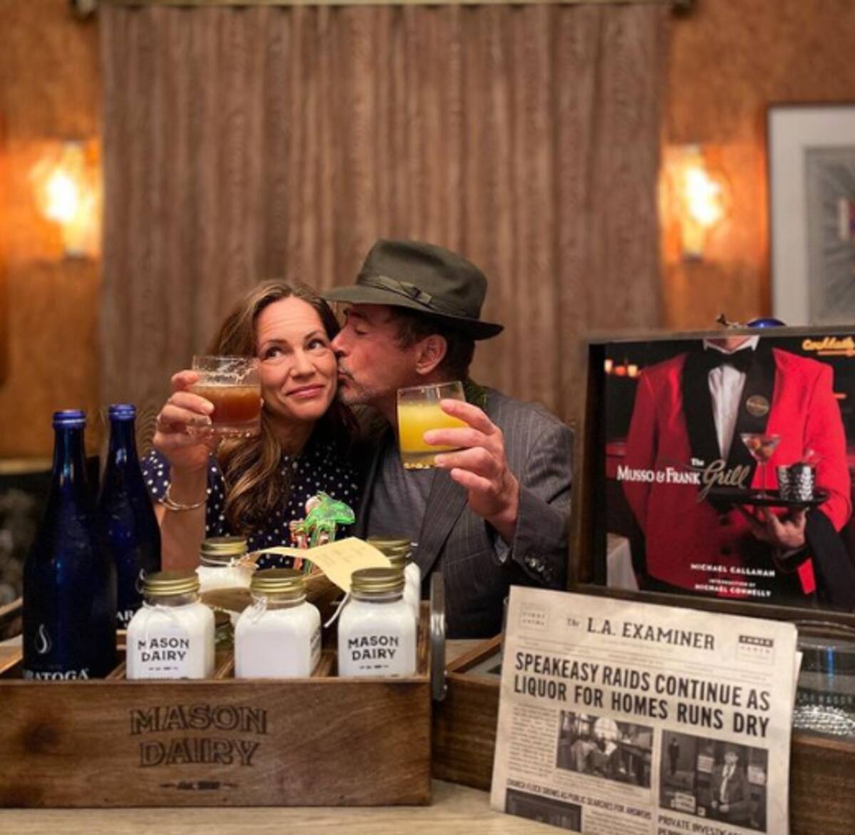 Robert Downey Jr. y su esposa tienen cena romántica - Créditos: Instagram