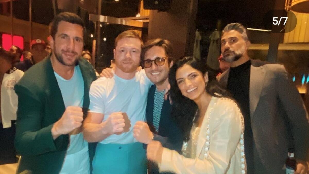 Saúl "Canelo" Álvarez aparece en las fotos del after-party junto a varias celebridades