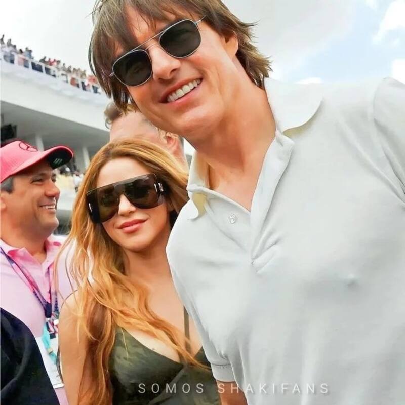 Shakira disfrutó del domingo del Grand Prix al lado de Tom Cruise - Créditos: Instagram