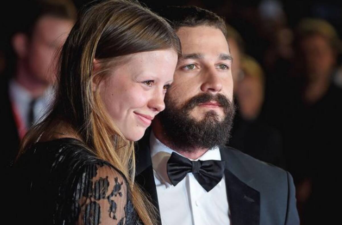 Shia LaBeouf y Mia Goth le dan la bienvenida a su primer bebé