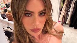 Sofía Vergara se quita el frío en la playa y presume diminuta cintura