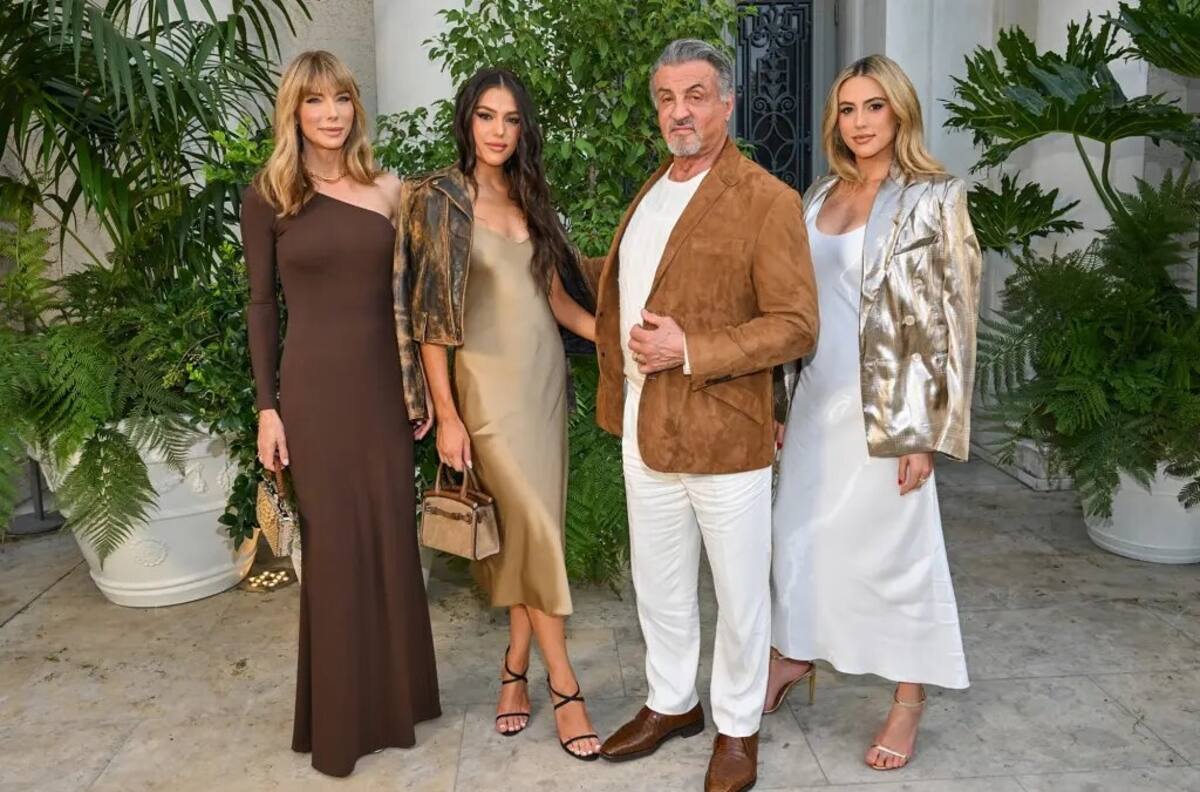 Sylvester Stallone y su familia vuelven a parecer unida en desfile de moda