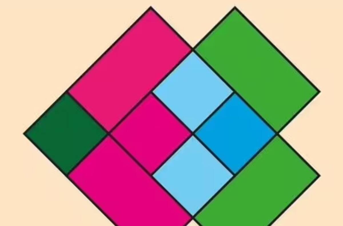 ¿Puedes hallar los 11 cuadrados en este desafiante rompecabezas?