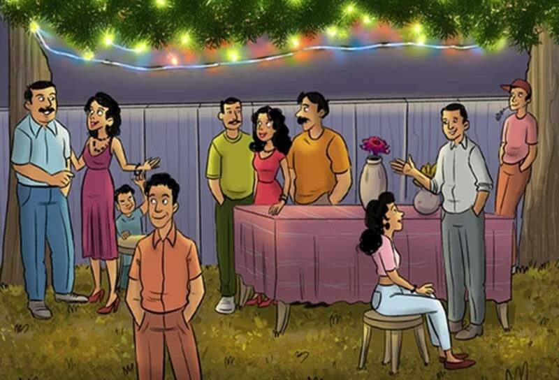 Tienes 7 segundos para encontrar al ladron oculto en la fiesta.