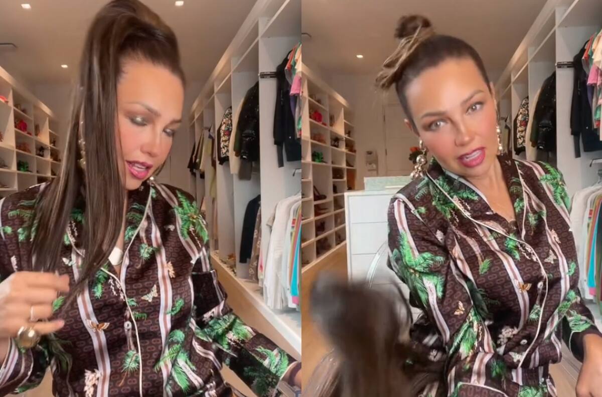 ¡Ups! Thalía y su inesperado BOCHORNO con la peluca en pleno TikTok