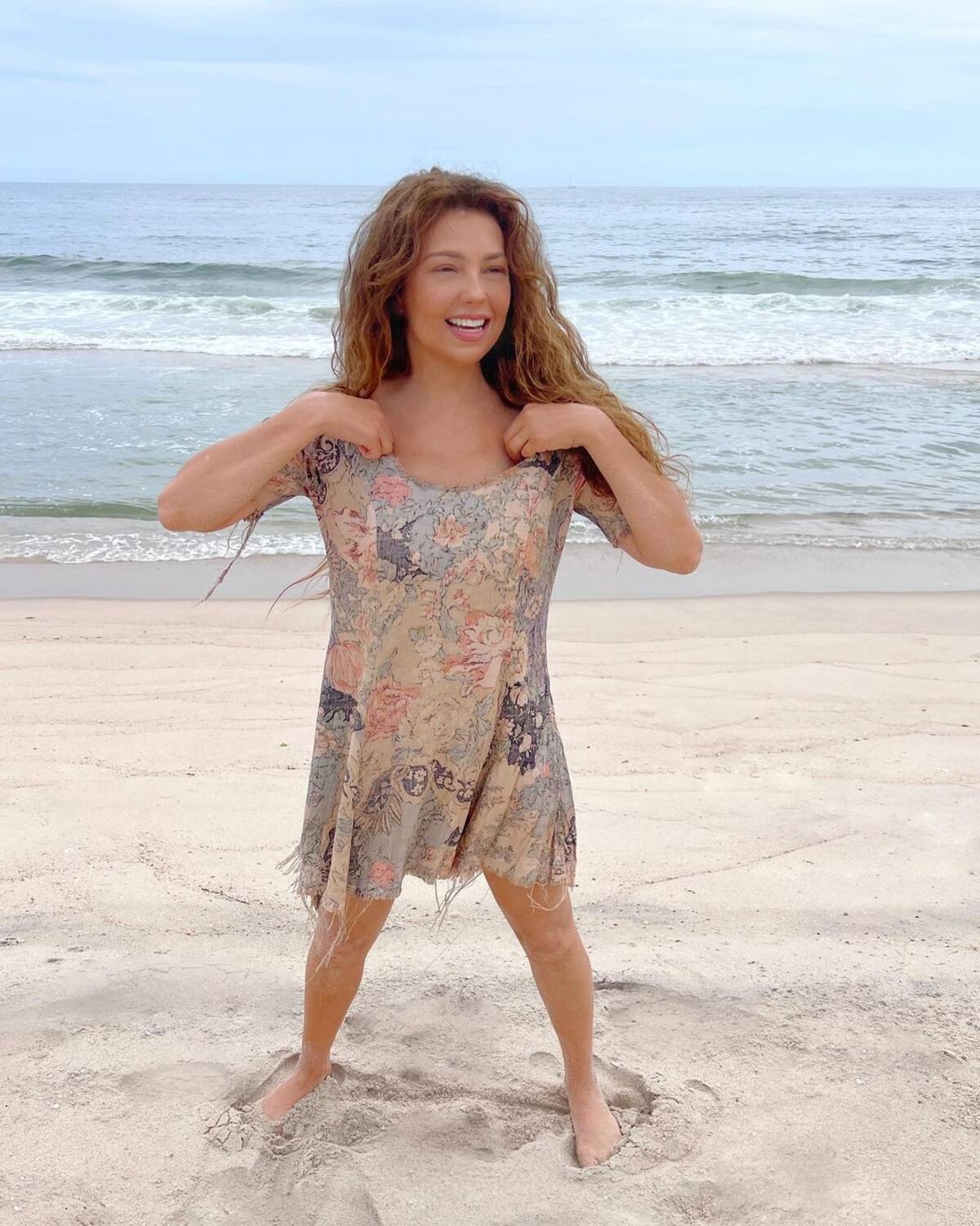 Thalía sorprende a sus fans caracterizándose de 'Marimar' - Créditos: Instagram