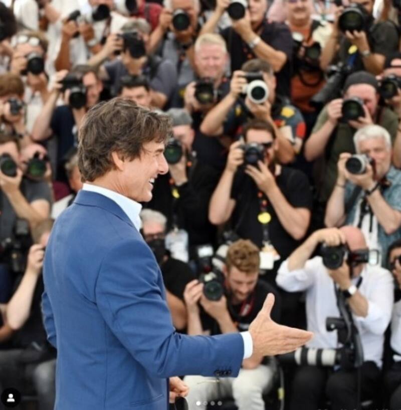 Tom Cruise arriba al Festival de Cine de Cannes - Créditos: Instagram