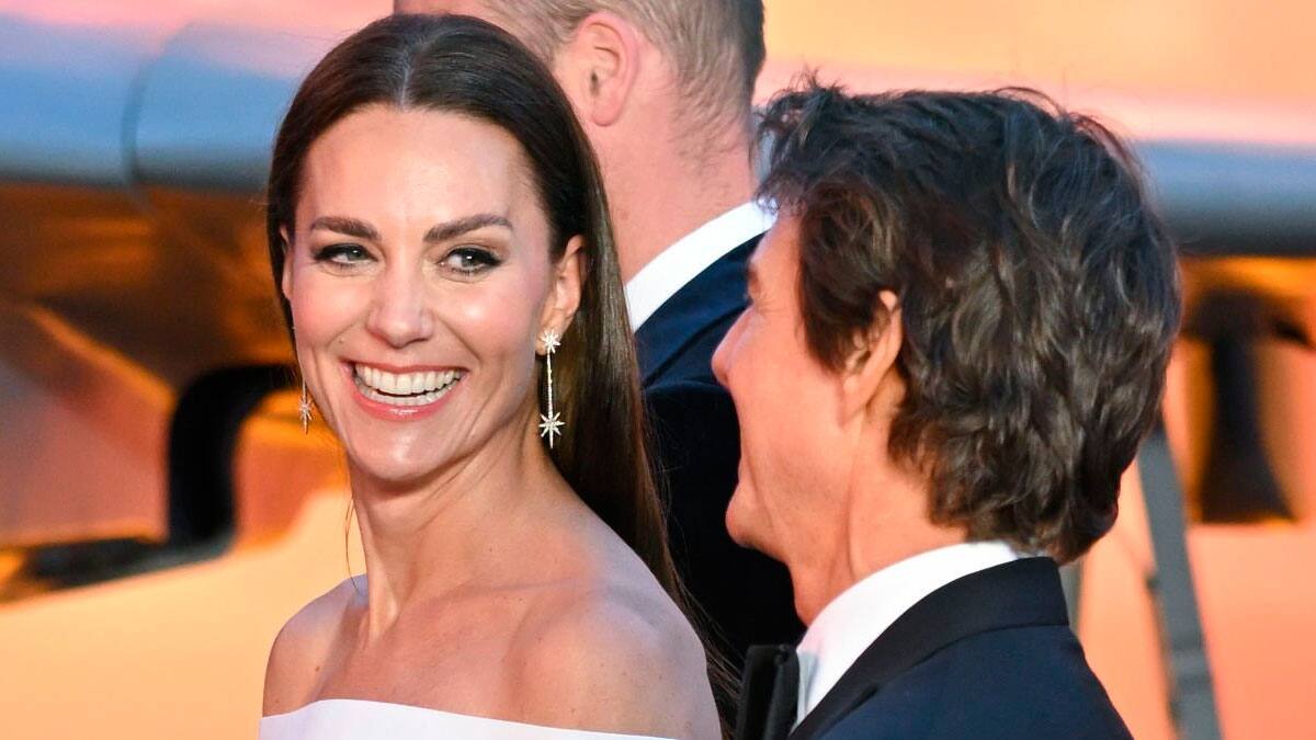 Tom Cruise con la princesa de Gales. - Créditos: Agencias