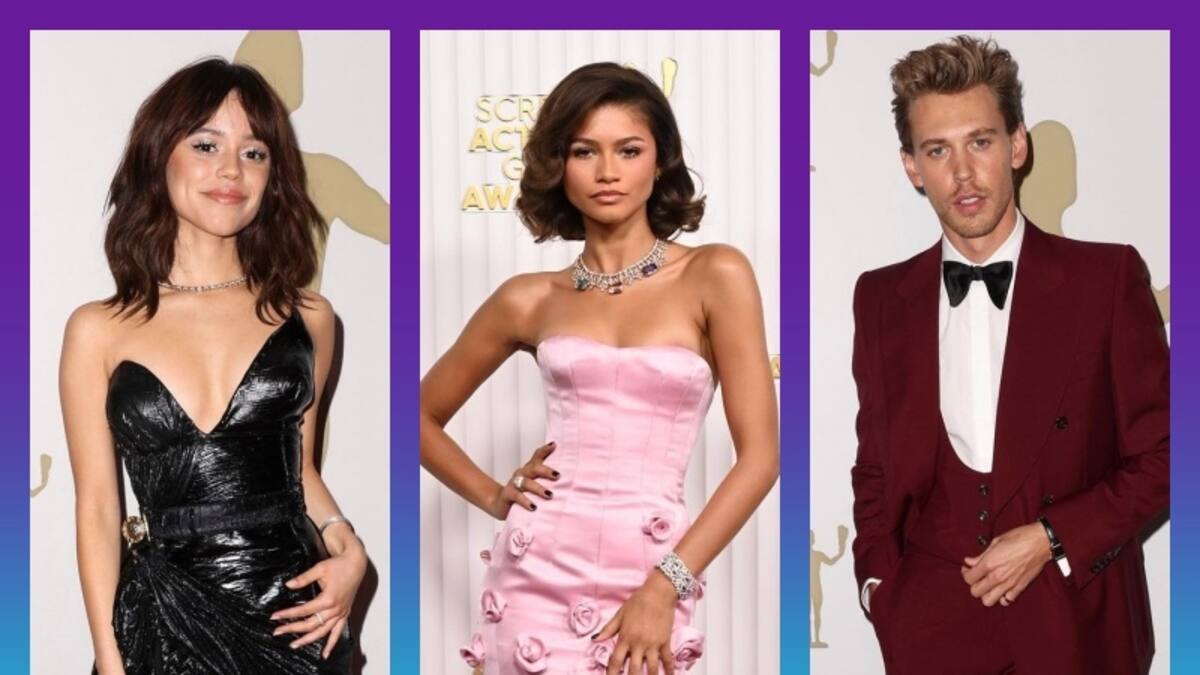 Deslumbran Zendaya y Jenna Ortega por la alfombra roja de los SAG Awards