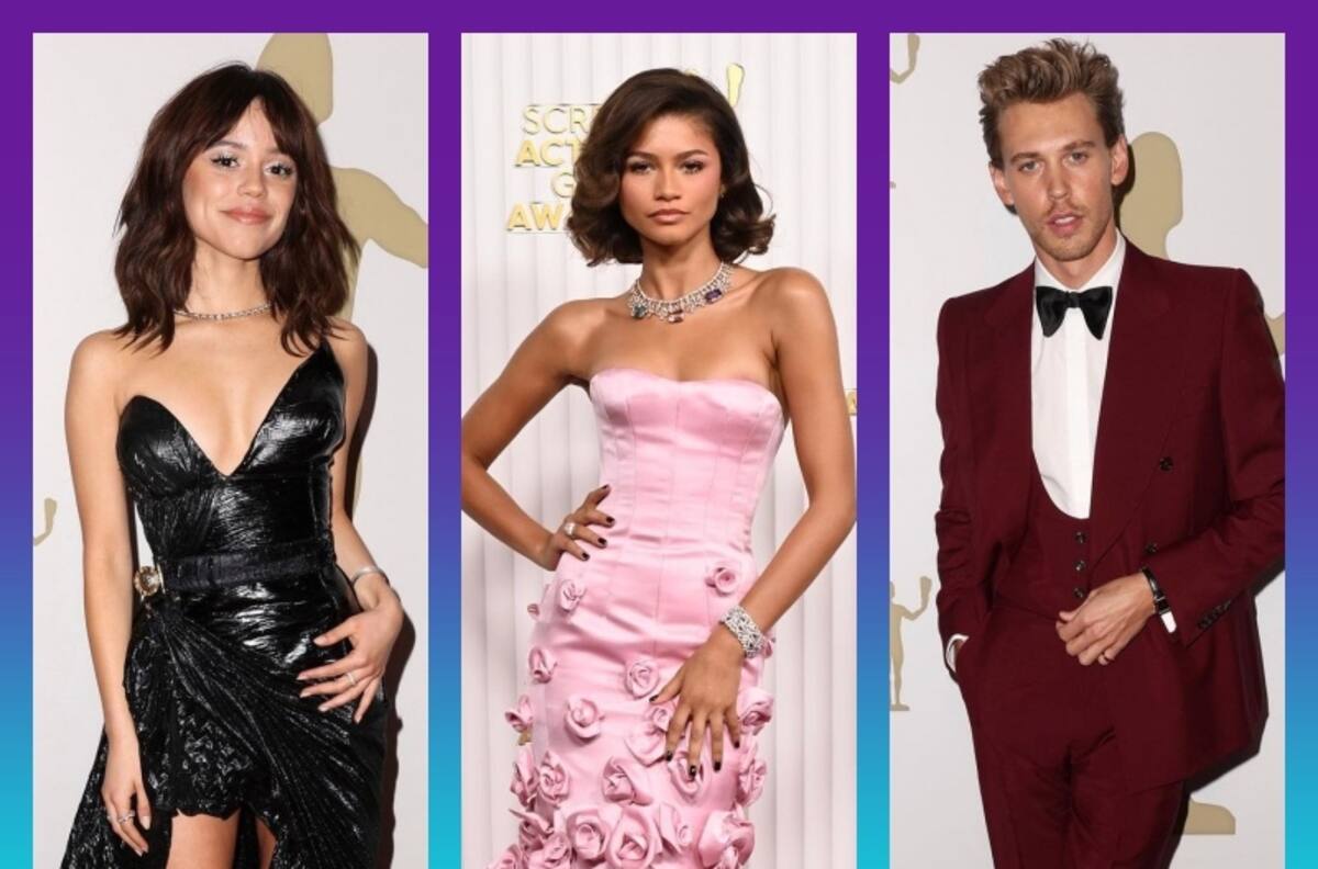 Deslumbran Zendaya y Jenna Ortega por la alfombra roja de los SAG Awards