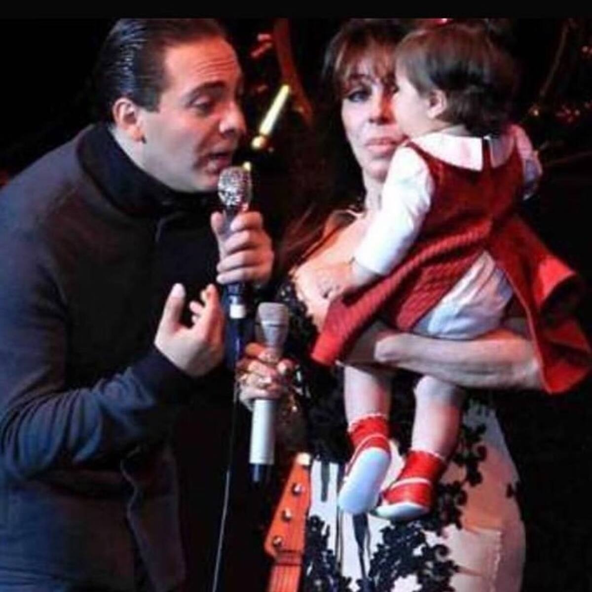Verónica Castro junto a su nieta Rafaela y su hijo, Cristian - Créditos: Instagram