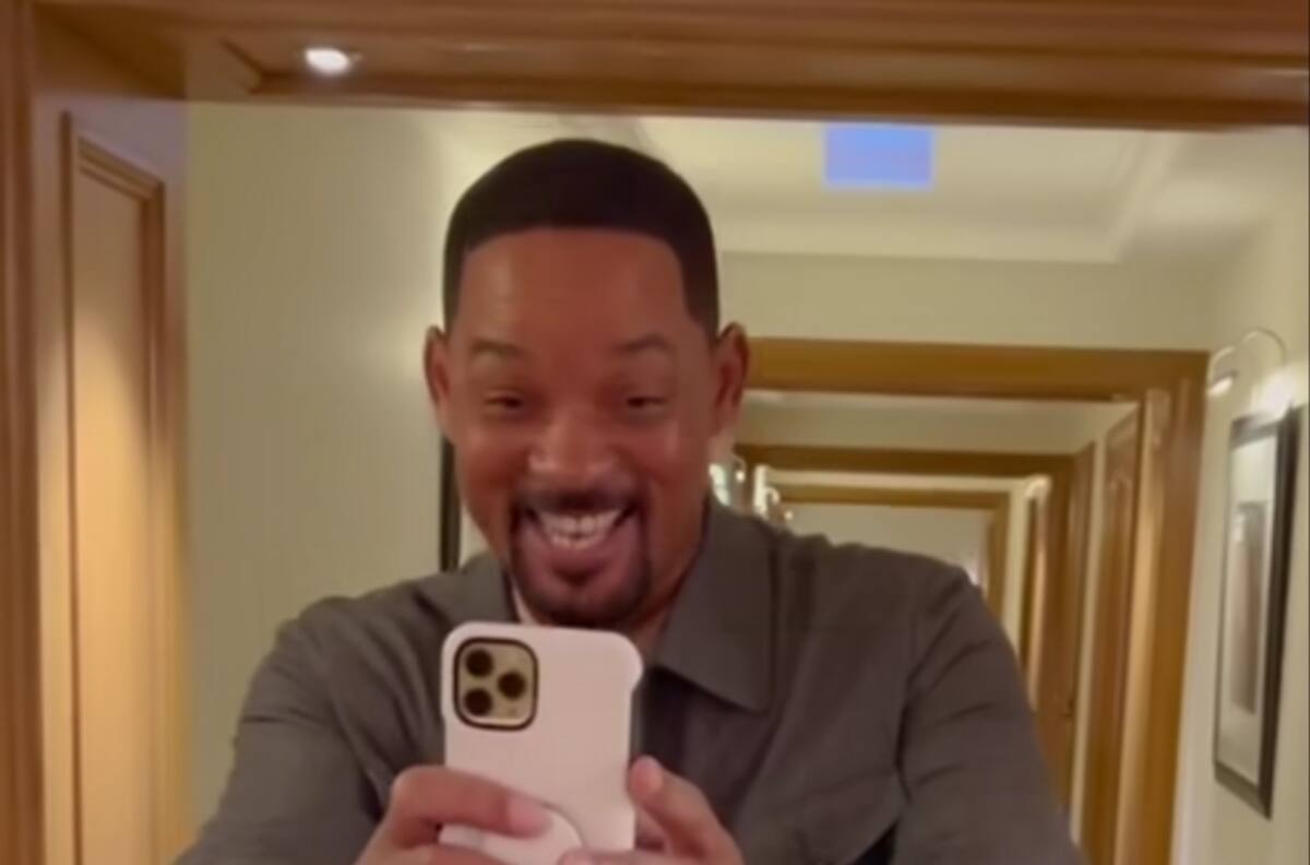 Will Smith sufre caída mientras trata de capturar el mejor video de Dwayne Johnson