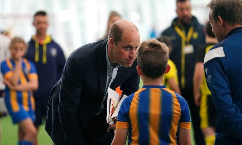 William estuvo en el centro nacional del fútbol de Inglaterra. - Créditos: Daily Mail