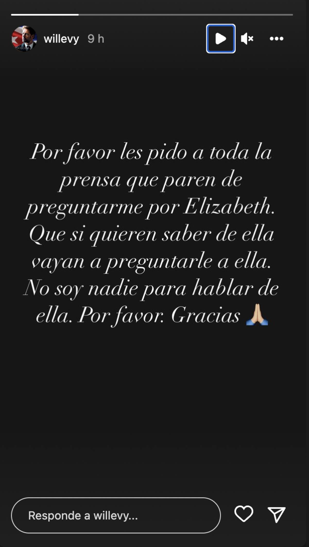 William Levy pide a la prensa que no le pregunten por su ex - Créditos: Instagram