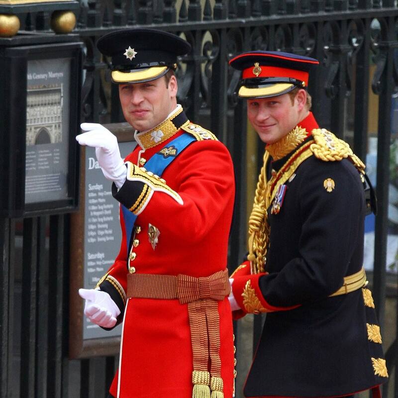 William y Harry en el matrimonio en la Abadía de Westminster. - Créditos: Instagram