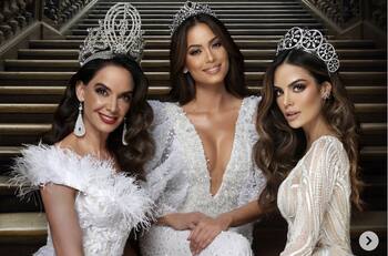 Ximena Navarrete, Lupita Jones y Andrea Meza presumen sus lujosas coronas de Miss Universo