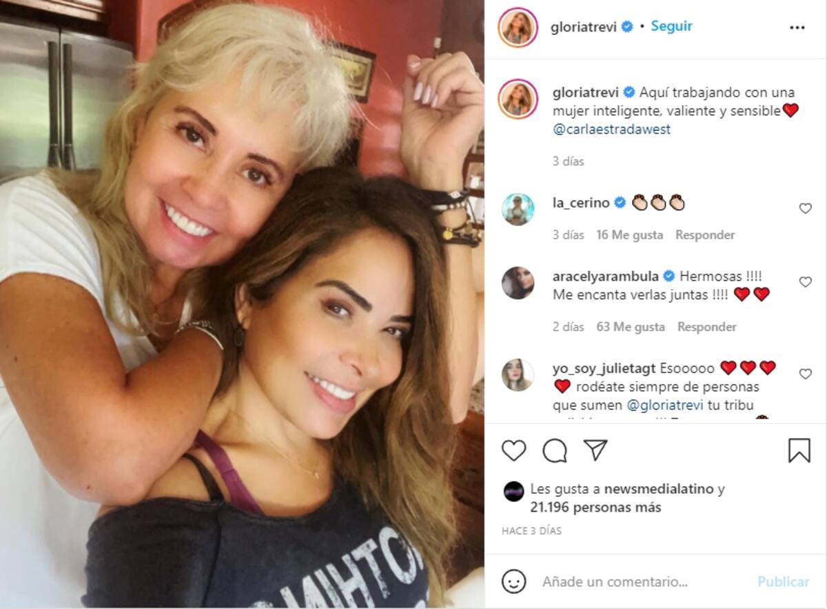 Ya están trabajando juntas - Créditos: Instagram: Gloria Trevi