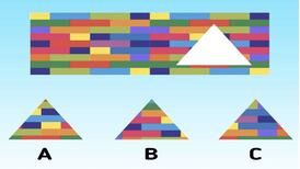 Reto visual: Usa tu lógica y encuentra el triángulo que hace falta